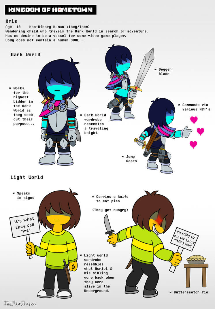 Chris Delta Rune Kris Reference Sheet - Deltarune by ThePilotDogee on DeviantArt