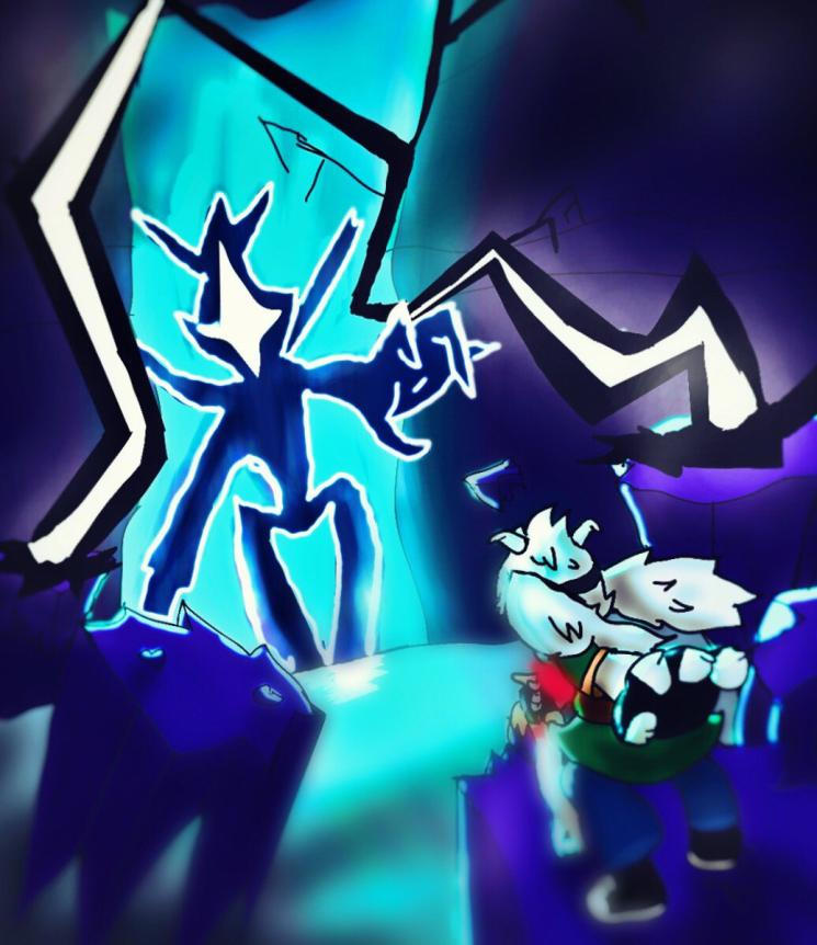 Asriel Delta Rune Robe Asriel's Attack On Titan - Undertale x Deltarune by ThePilotDogee on ...