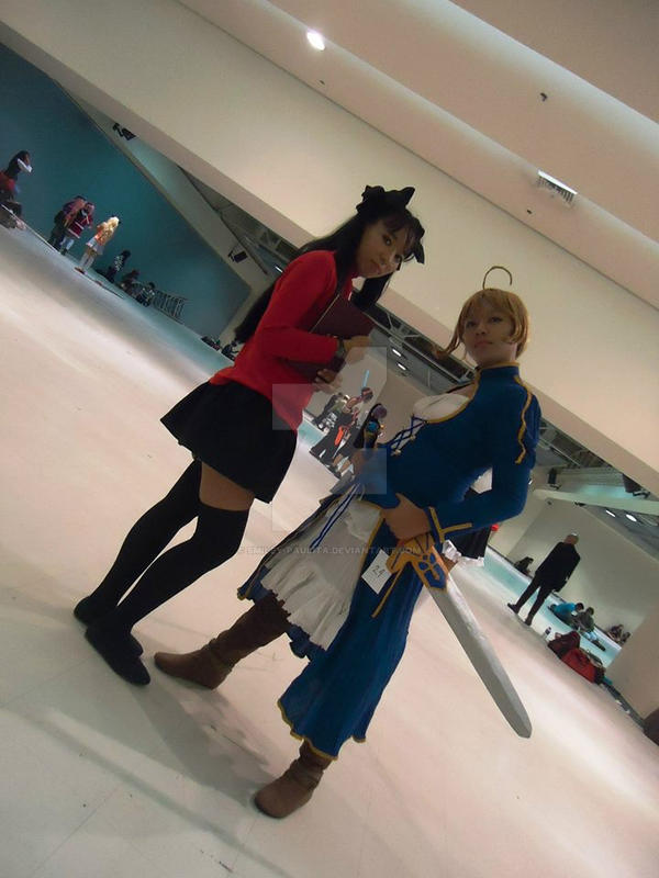 Saber Vs Rin Fate Stay night --- Rin and Saber =D by Smiley-Paulita on DeviantArt