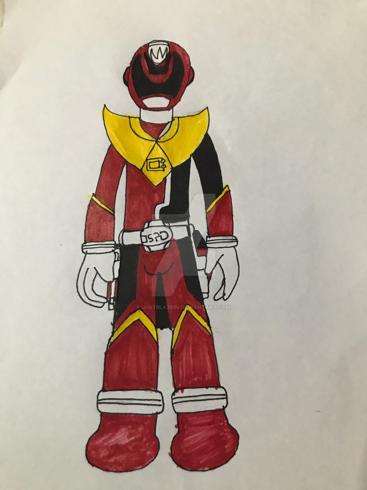 Unworthy Style SPD Red Dragon Ranger by Justblaze03 on DeviantArt