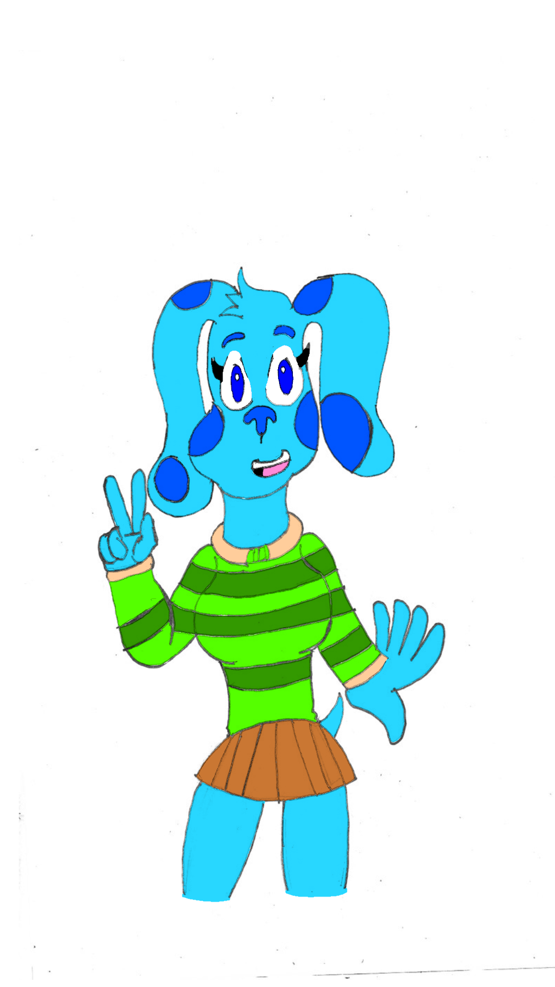 My design for Blue from Blues Clues by Justblaze03 on DeviantArt