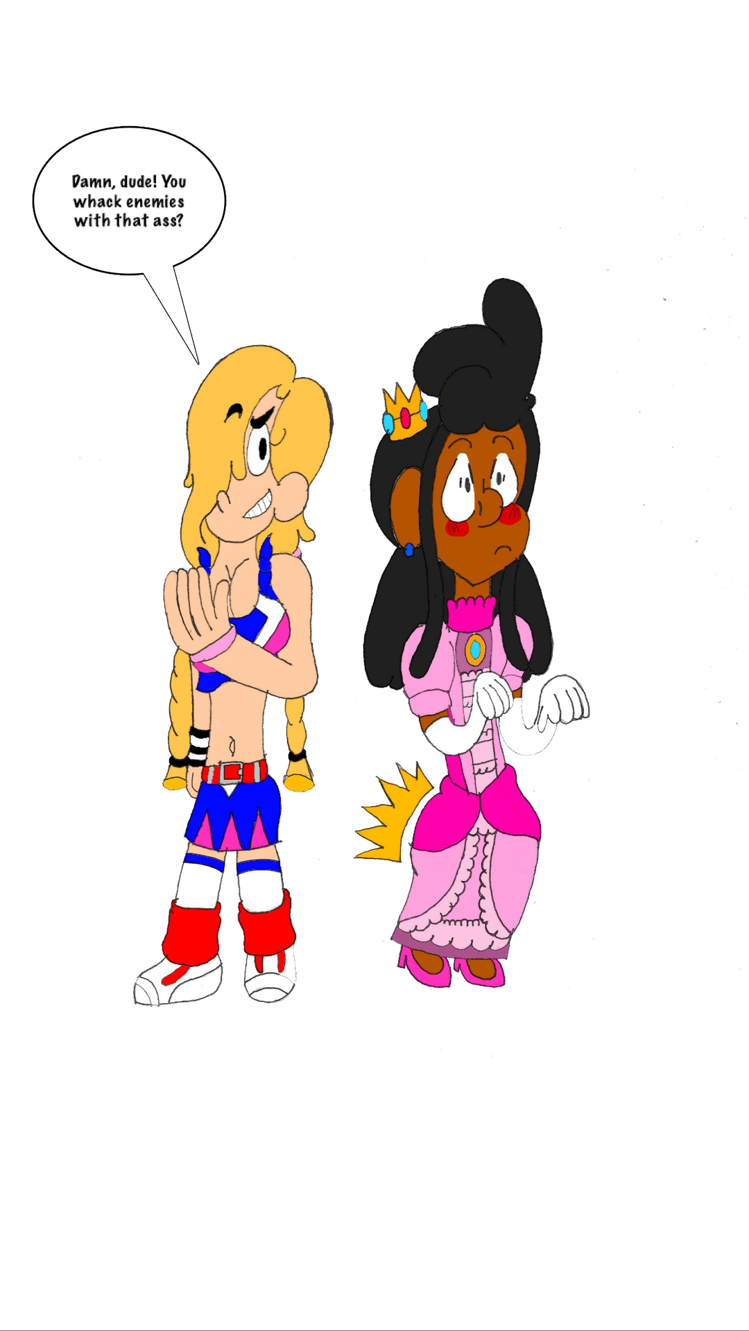 Tessa clapping dat femboy ass by Justblaze03 on DeviantArt