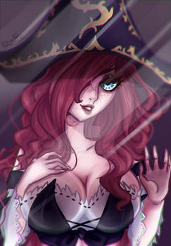 Miss Fortune on glass