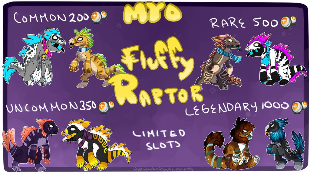 Fluffly Raptor Base Fluffy Raptor MYO :OPEN: by kalo-is-gone on DeviantArt