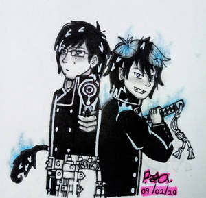 Blue Flames - Ao no Exorcist Fanart