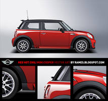 Red Hot Chili Mini Cooper