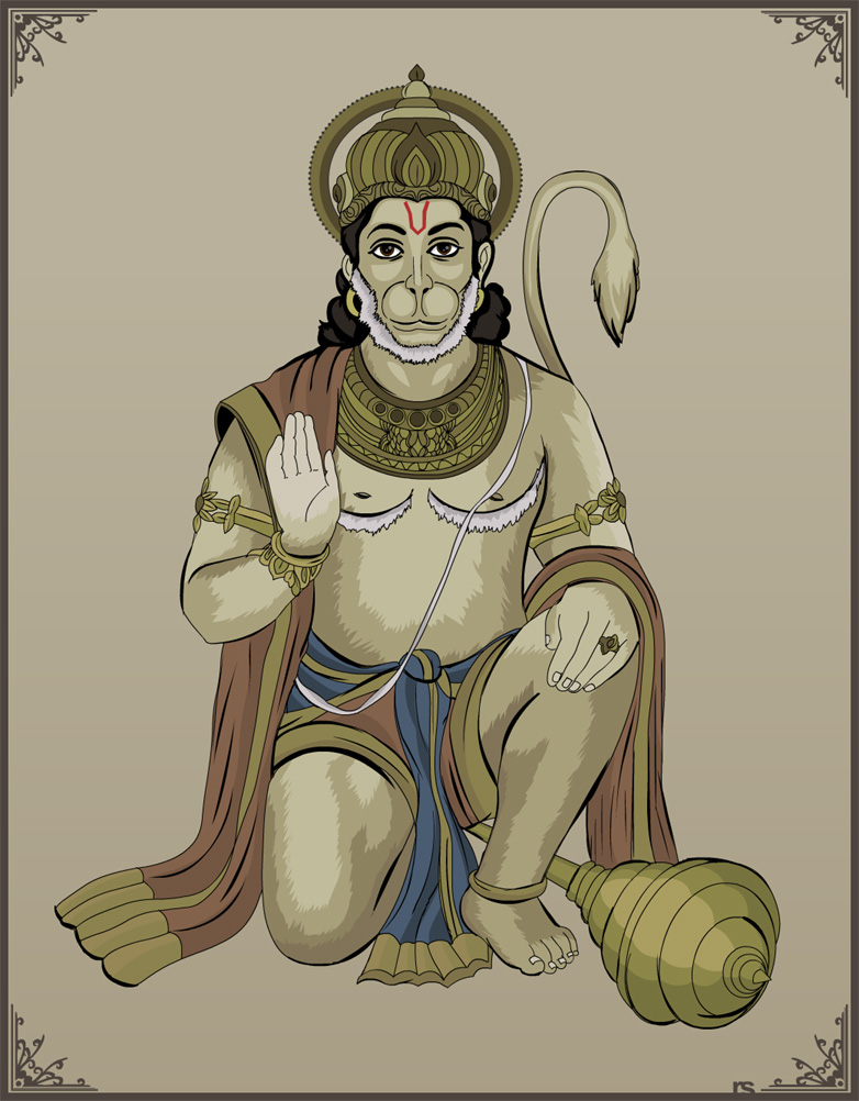 Vector Art - Lord Hanuman by rames on DeviantArt