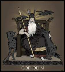 Vector Art - God Odin