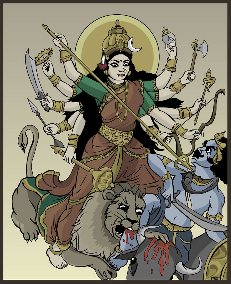 Vector Art - Durga by rames on DeviantArt