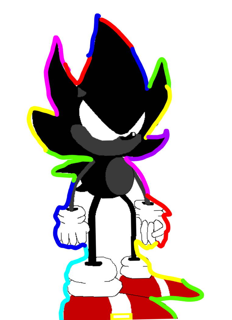 Dark hyper classic sonic by cosmicdarksonic on DeviantArt