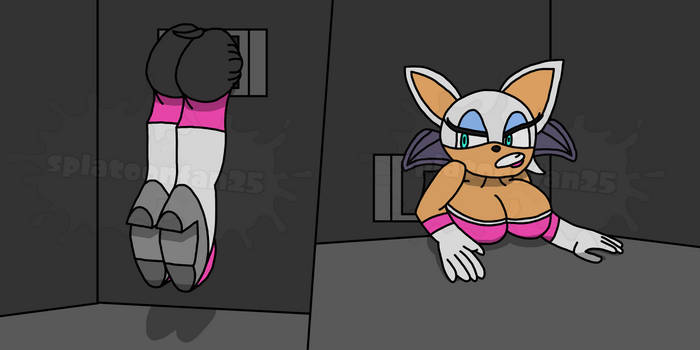 Rouge Butt Stuck in a Ventilation Shaft (Redrawn)