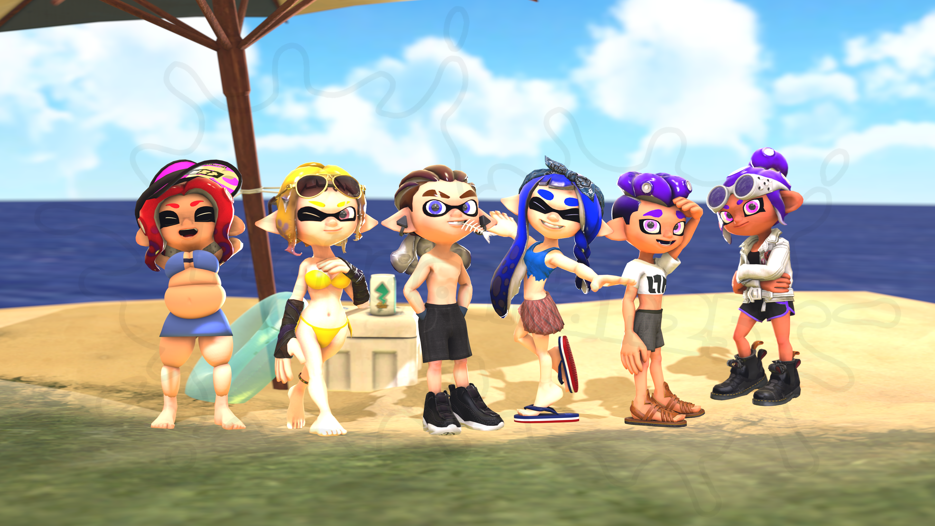 Splatoon Sea Deviantart Summer Fun! by splatoonfan25 on DeviantArt
