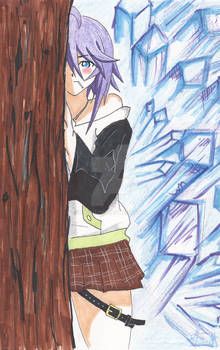 Mizore hiding.. looking for a lover