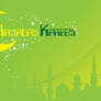 Ramadan Kareem in yellow green