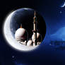 Ramadan Kareem Mosque+Moon