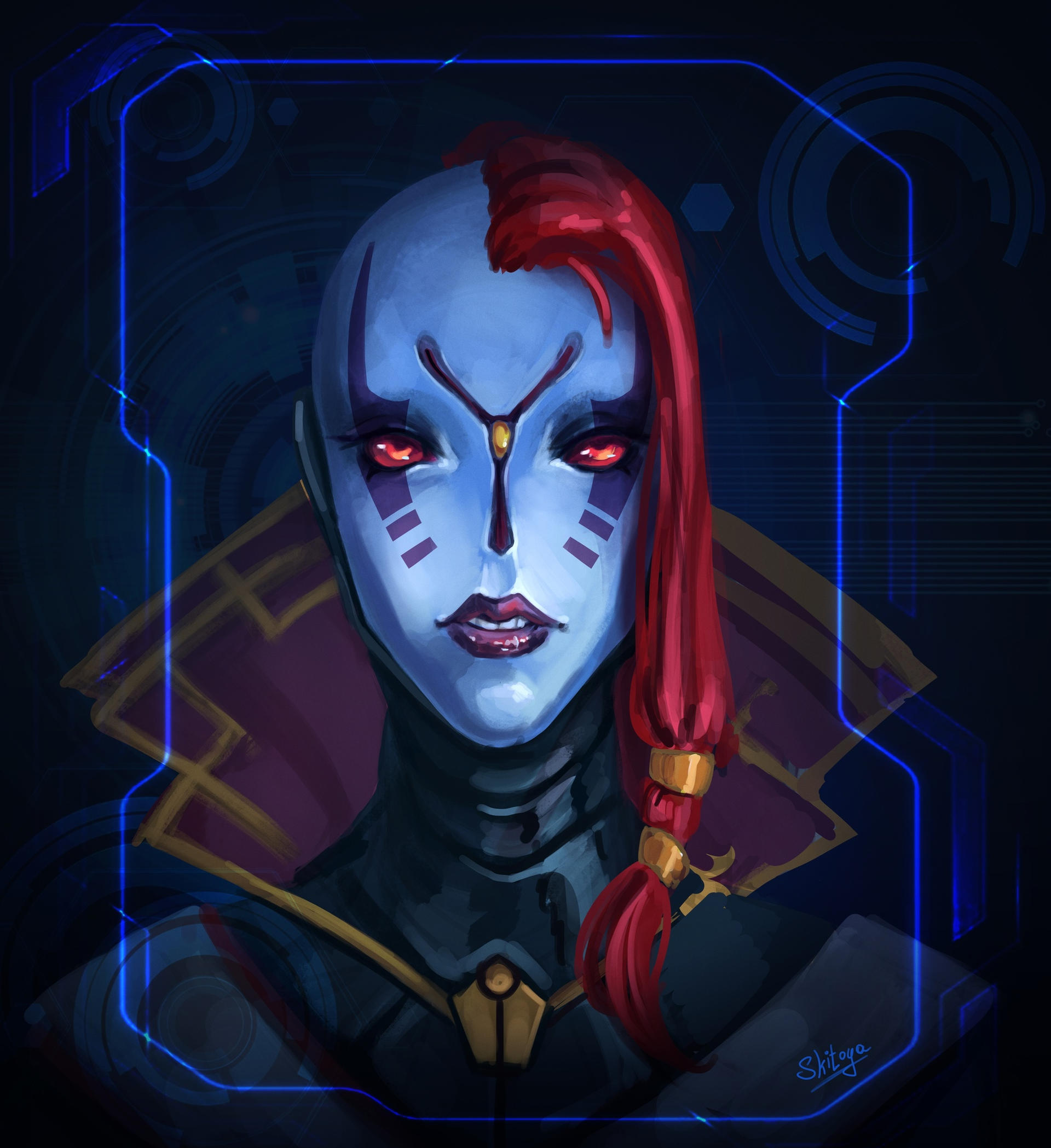 TAU ethereal girl by Skitoya on DeviantArt