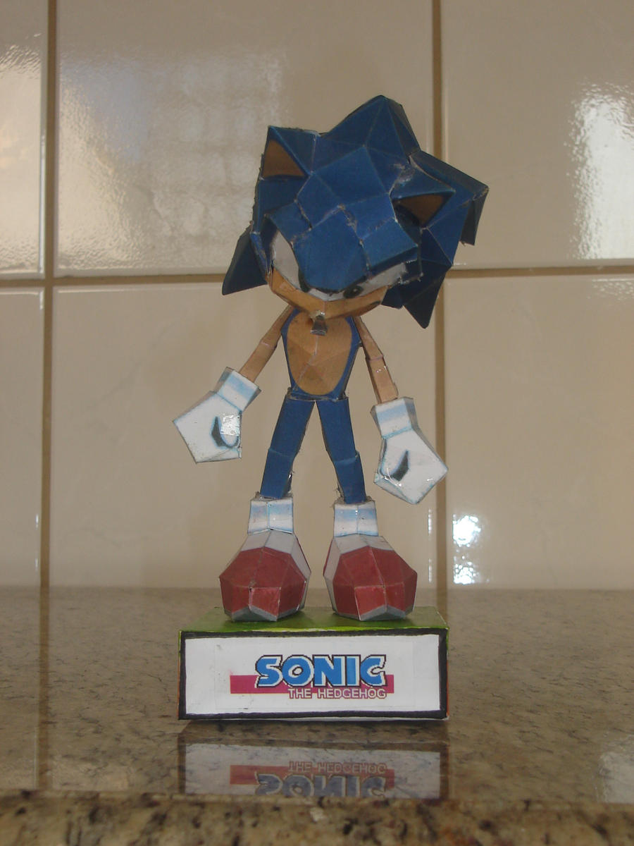 Sonic Papper Sonic Papercraft by augustelos on DeviantArt