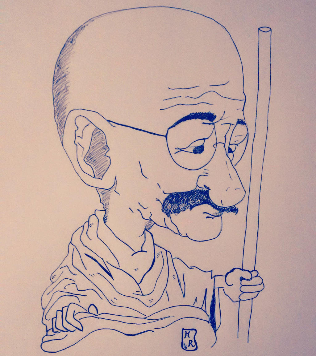 Mahatma Gandhi [ Caricature ] by HecatesRealm on DeviantArt
