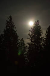 Moon over central Oregon