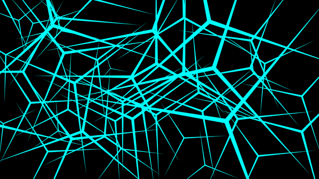 Abstract Background ''Neurons'' (Turquoise) 4k