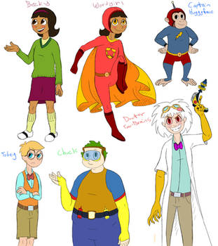 Buncha Wordgirl Characters