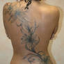 big floral backpiece