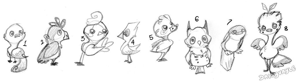 Doodle bird adoptables | Name your price | 1 LEFT