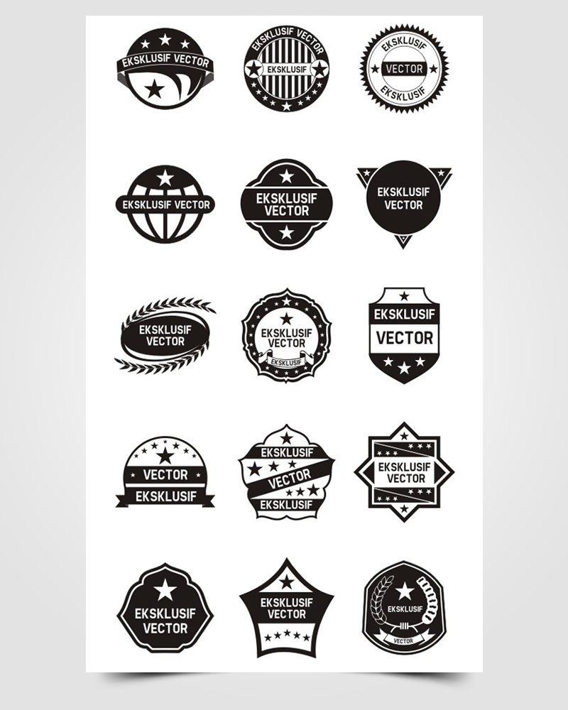 15 Vector Badges