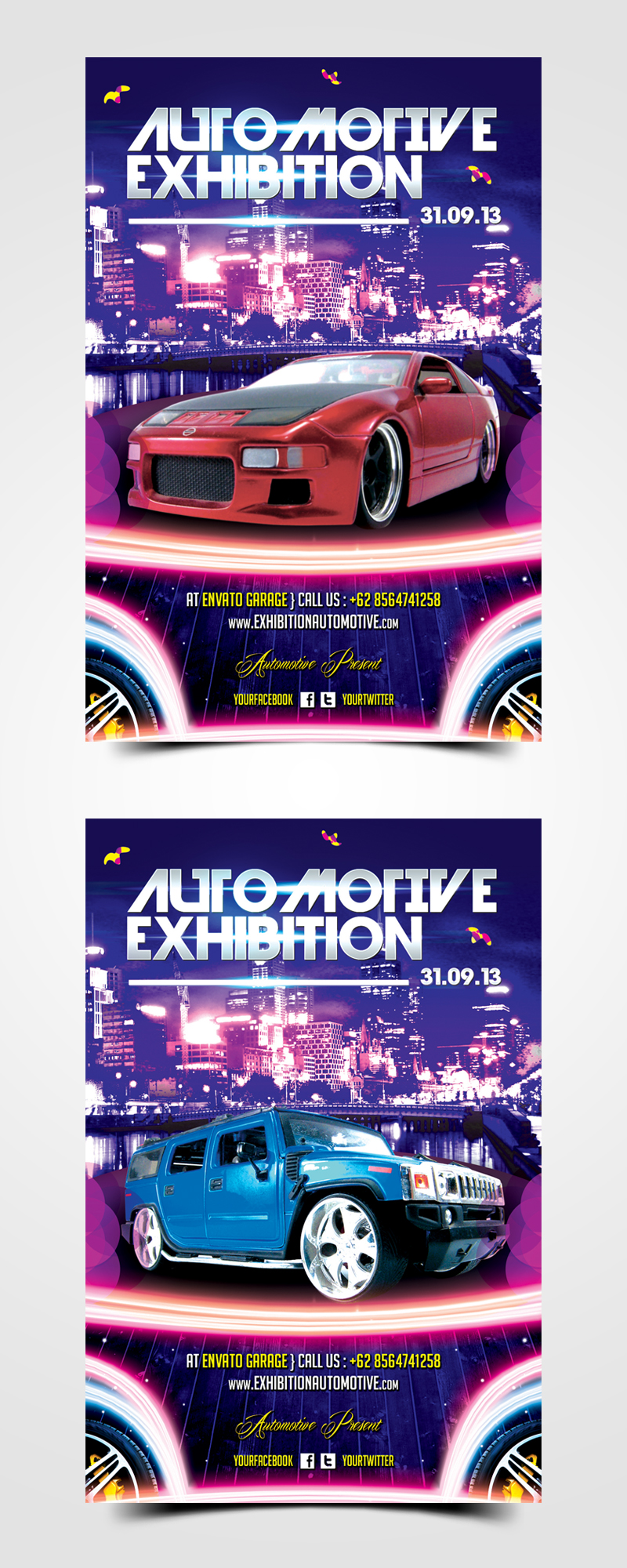 Automotive Exhibition Flyer