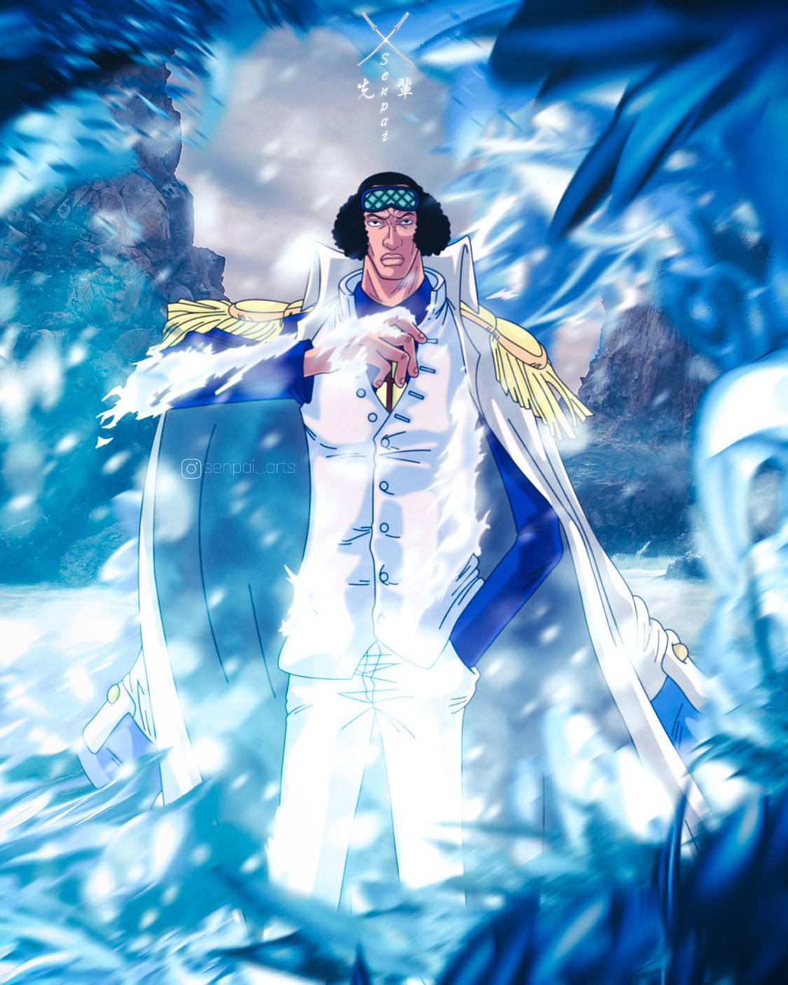 Aokiji One Piece By Sennpaiarts On DeviantArt aokiji-one-piece-by-sennpaiarts-on-deviantart