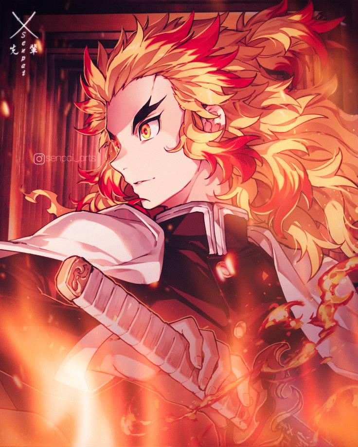 Rengoku - Demon slayer by Sennpaiarts on DeviantArt