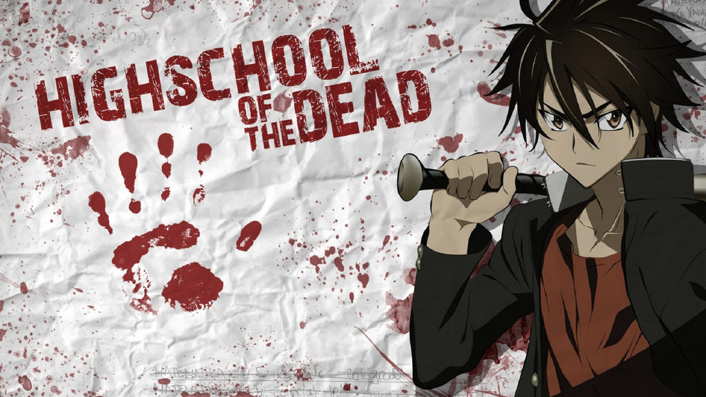 HD wallpaper: anime characters illustration, Highschool of the Dead,  Busujima Saeko