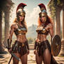 ARTEMIS AND ASPASIA OF SPARTA by zoeysfire