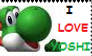 I love Yoshi stamp