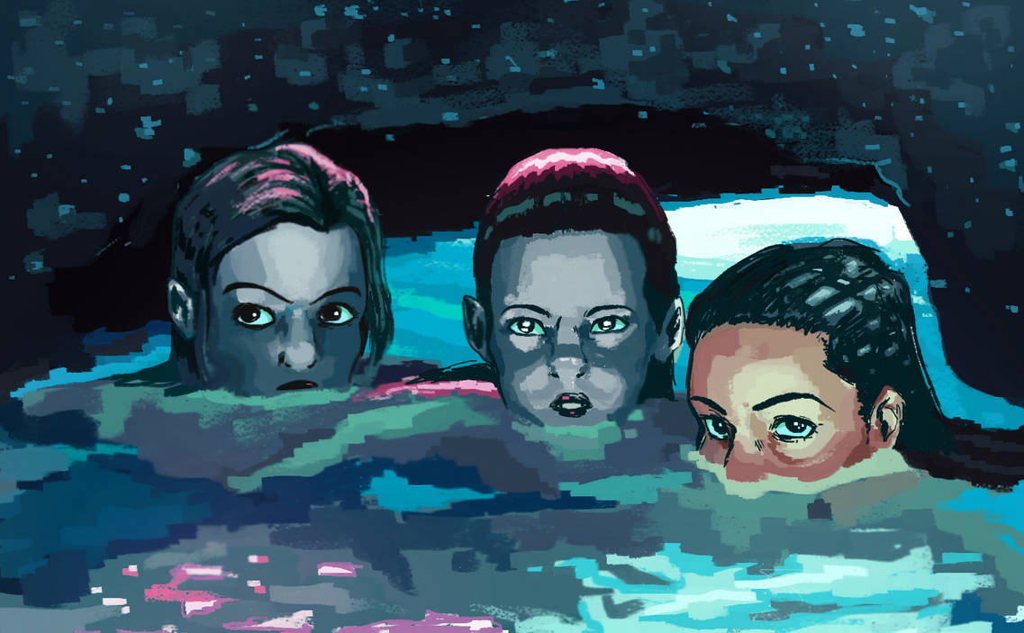 Moon Pool Trio 2 by KubekMrozony on DeviantArt