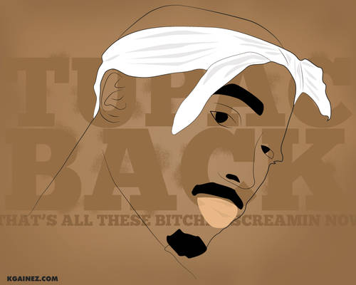 Tupac Back Vector