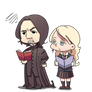 Chibi  Snape and Luna