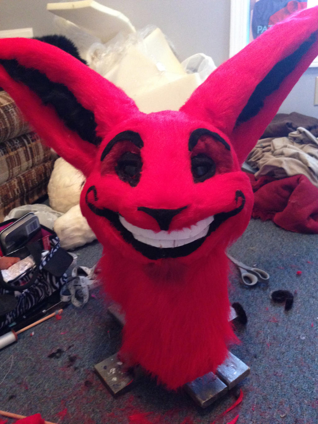 Rook the Cheshire Rabbit Fursuit Head by Svobodagirl2010 on DeviantArt