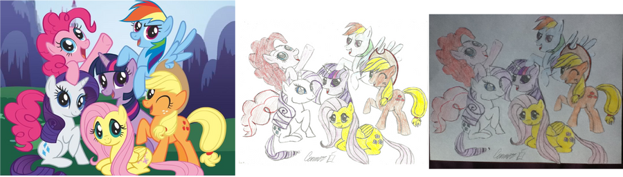 Mlp Comparisons MLP FIM Drawing comparison by Whimselp0ny on DeviantArt