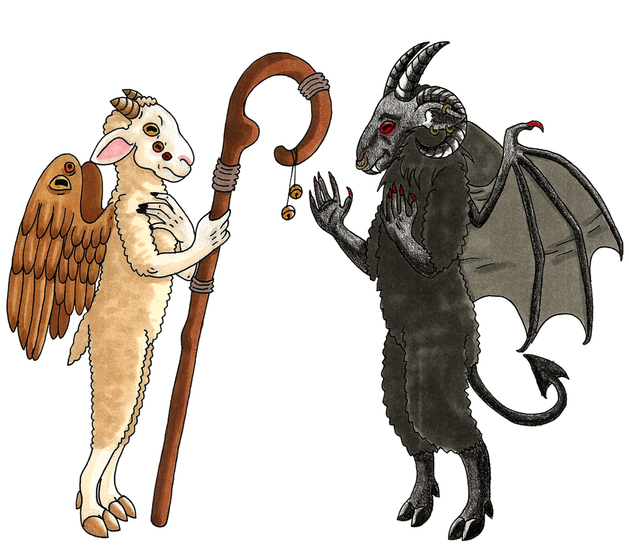 Angel And Demon By QueenSquirrel On DeviantArt angel-and-demon-by-queensquirrel-on-deviantart
