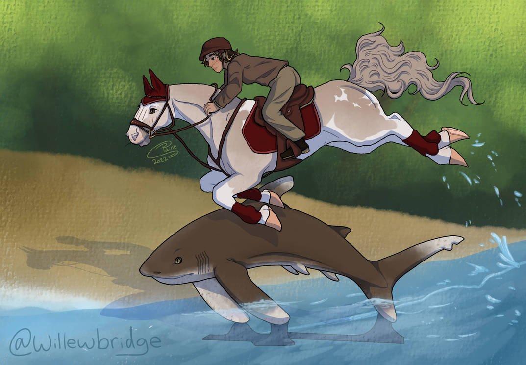 Shark Riding Joust Jumping the Shark by WillewBridge on DeviantArt