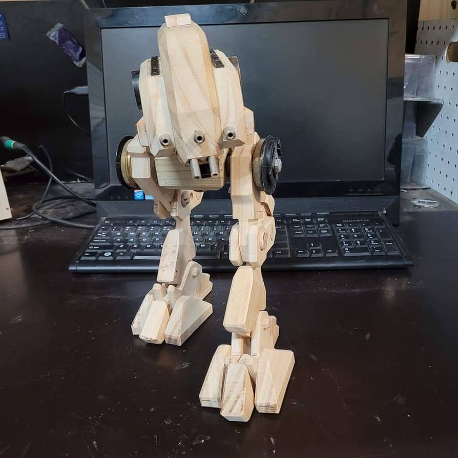 Builds By Baz - wood mech sculpture. by BazBuilds on DeviantArt