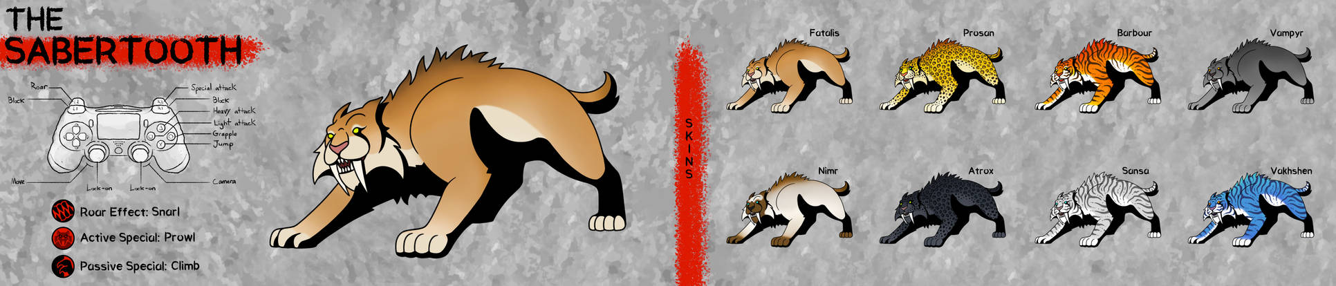 Calico Sabertooth Sabertooth V1 by DinoHunter2 on DeviantArt