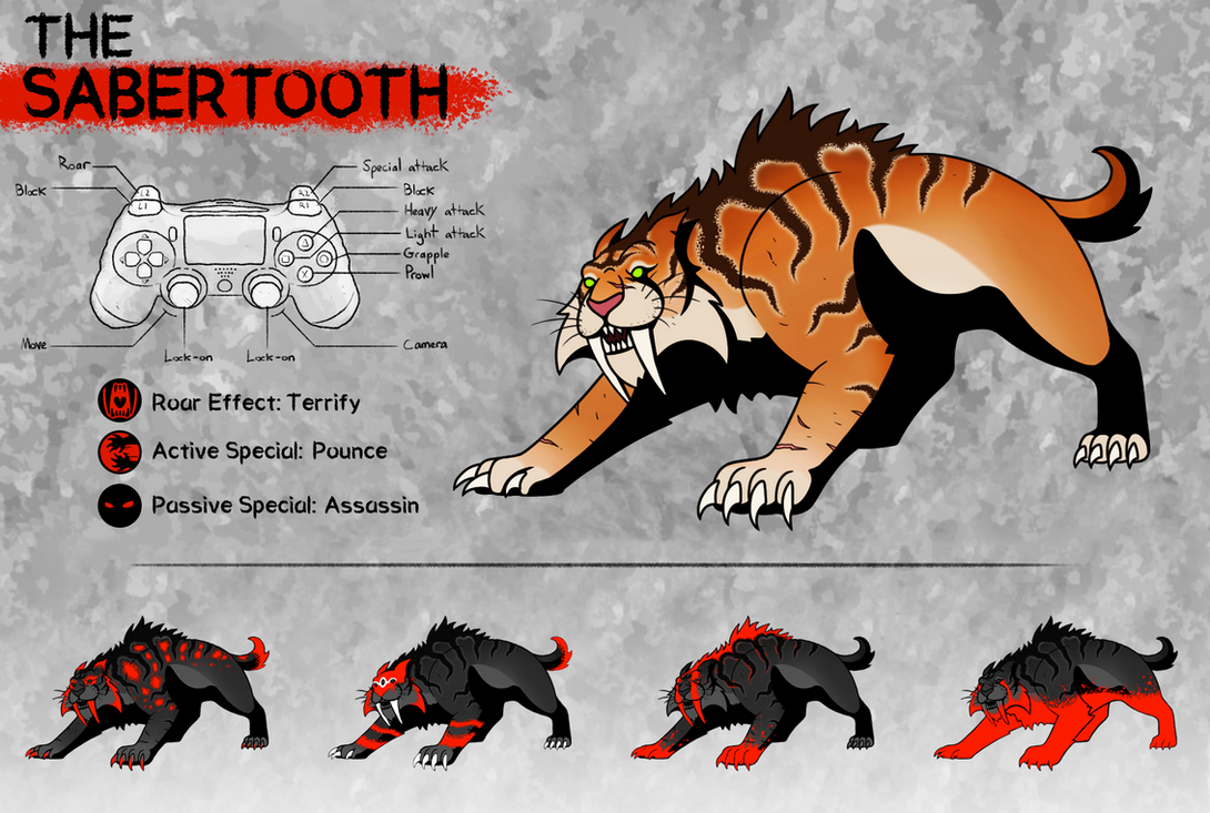 Sabertooth V2 by DinoHunter2 on DeviantArt