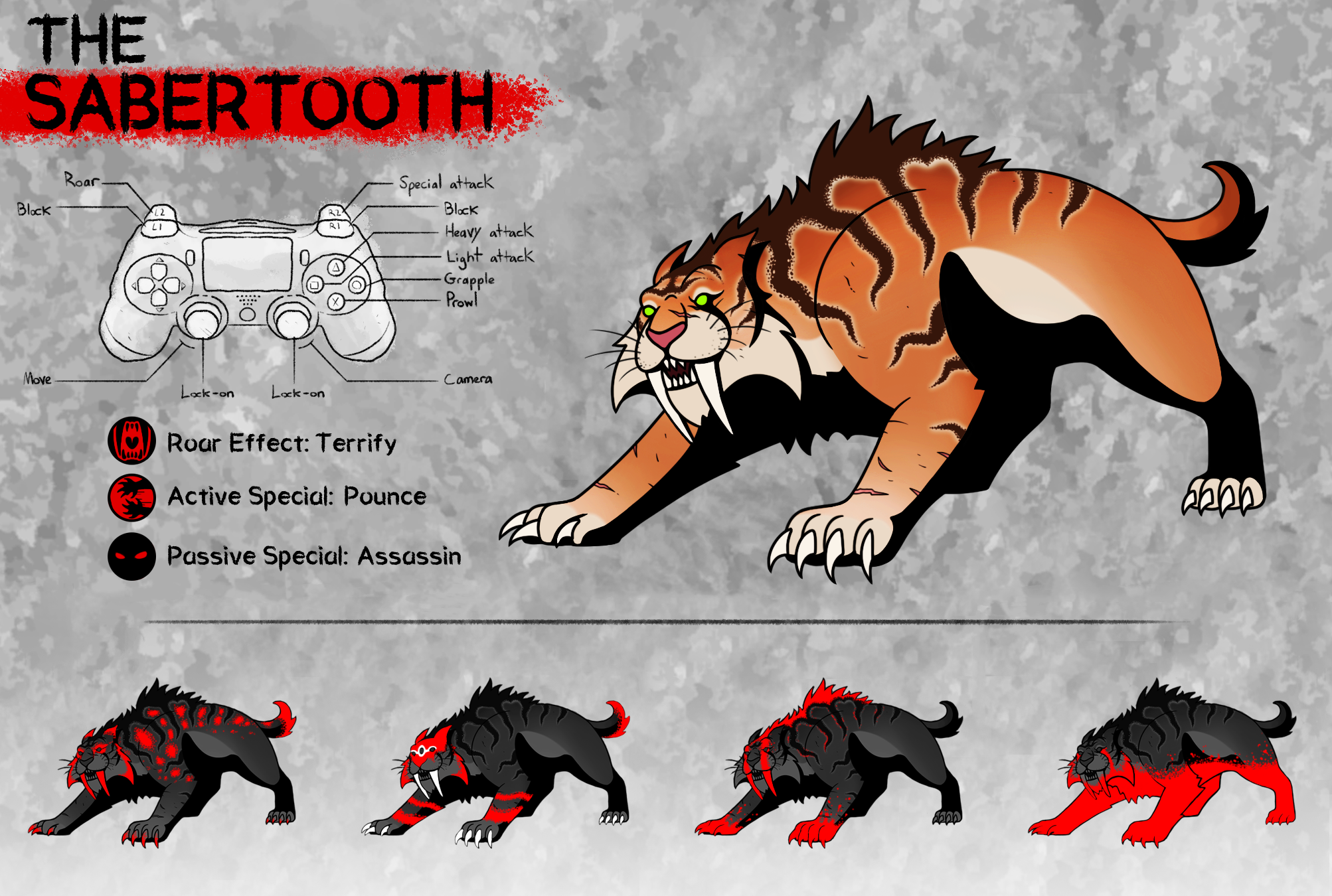 Sabertooth V2 by DinoHunter2 on DeviantArt