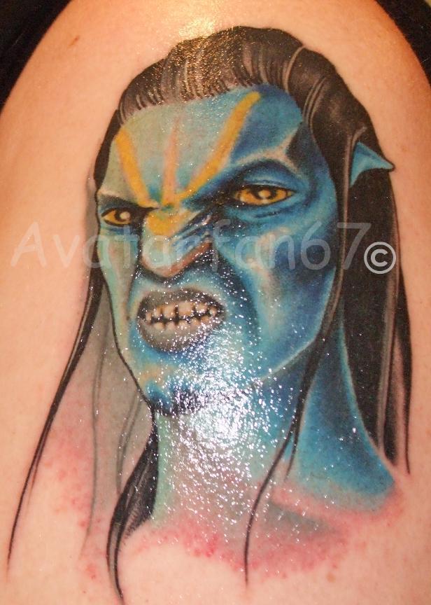 Jake Sully color tattoo 2 by RockerMissTammy on DeviantArt