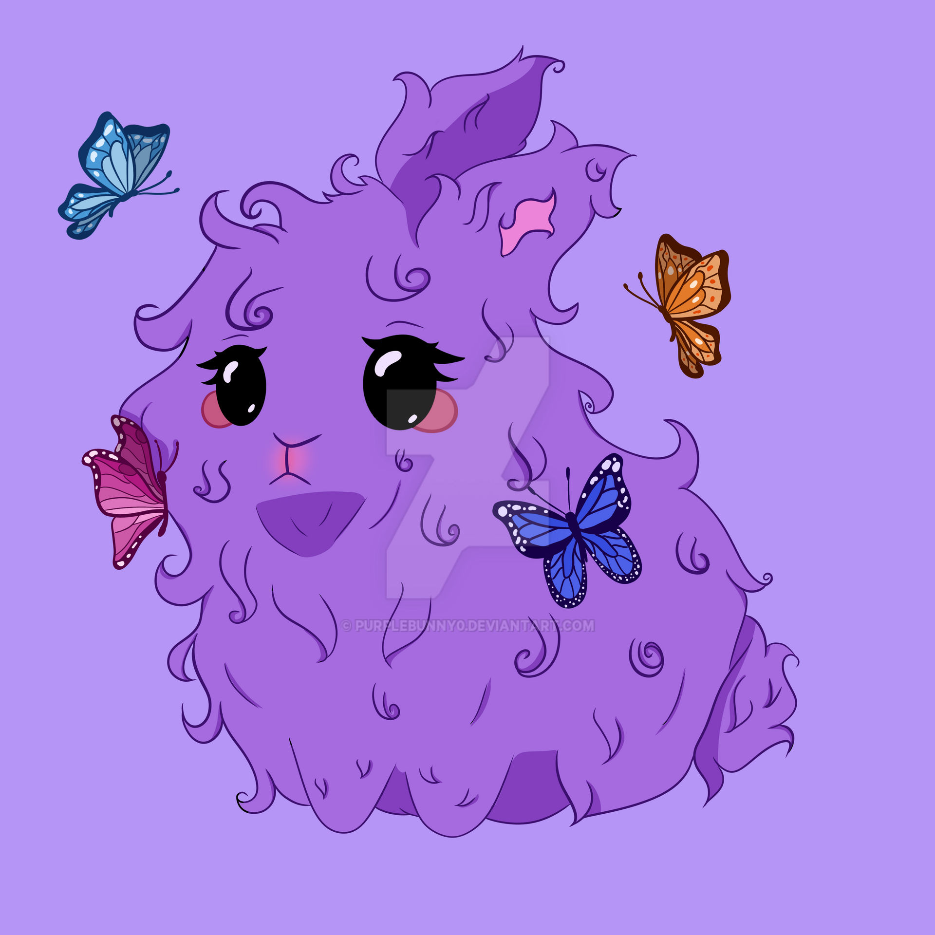 Peruple Rabbit Cute purple bunny by PurpleBunny0 on DeviantArt