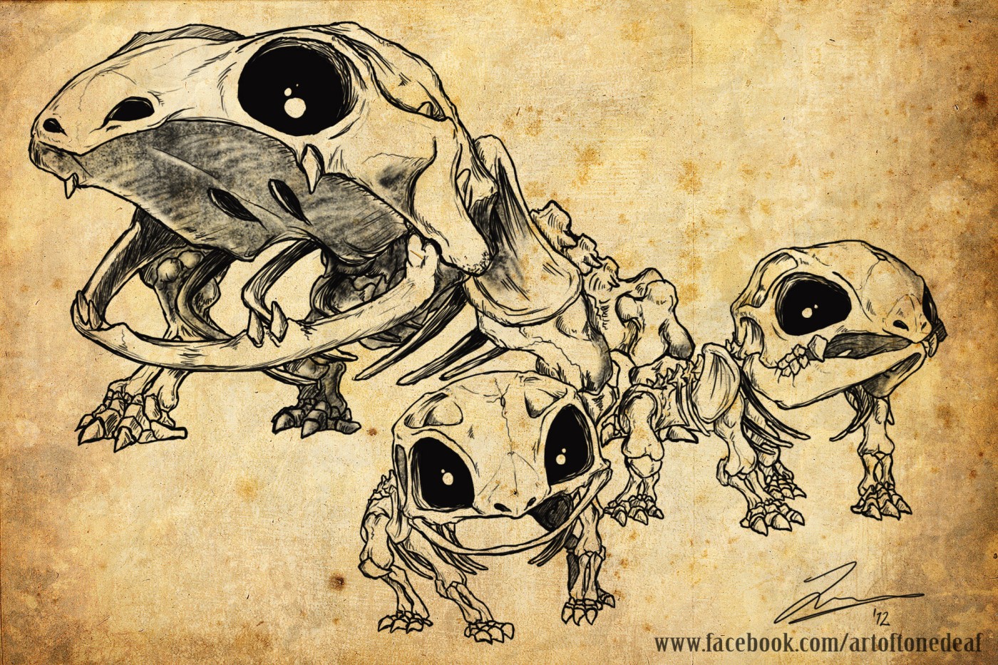 Bulbasaur evolutions skeletons