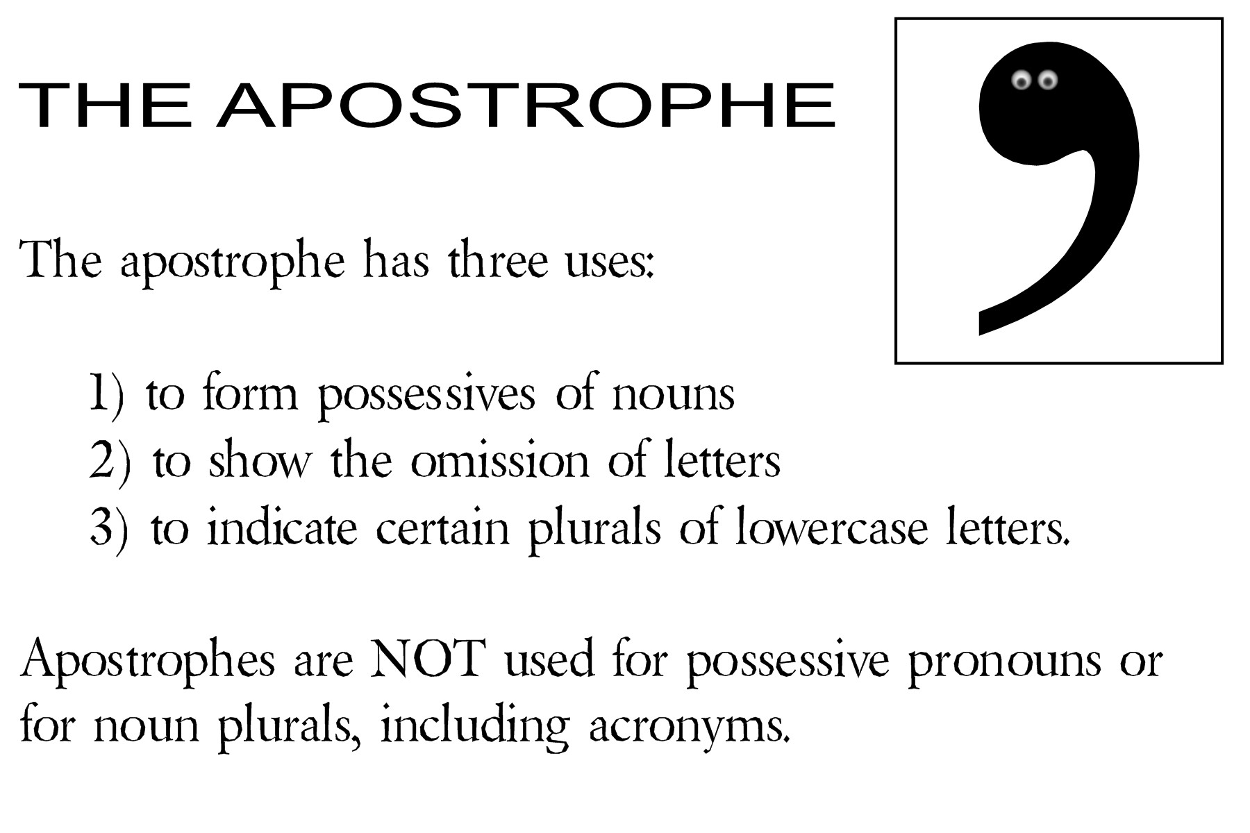 How To Use The Apostrophe by SPAMCOP on DeviantArt