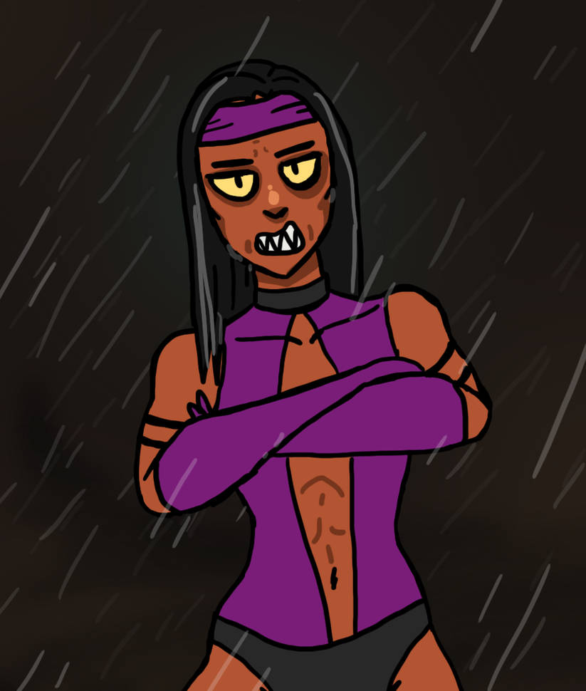 [REQUEST] Mileena in the raining night